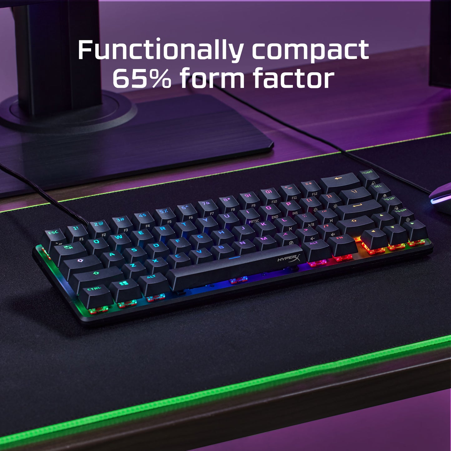 HyperX Alloy Origins 65 Mechanical Gaming Keyboard (Aqua Switch - Linear)
