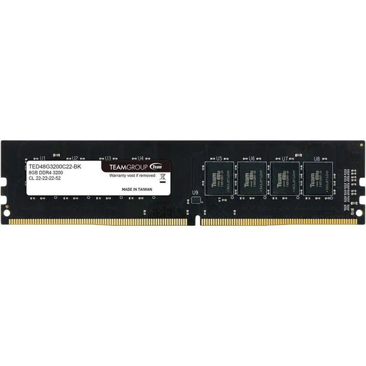 TeamGroup Team Elite 8GB 3200Mhz DDR4 1.2V DIMM Desktop RAM Black