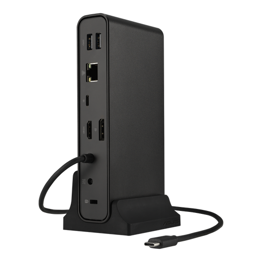 Asus DC300 USB-C Dock Triple 4K Docking Station - Supports Apple Mac OS / Windows Black