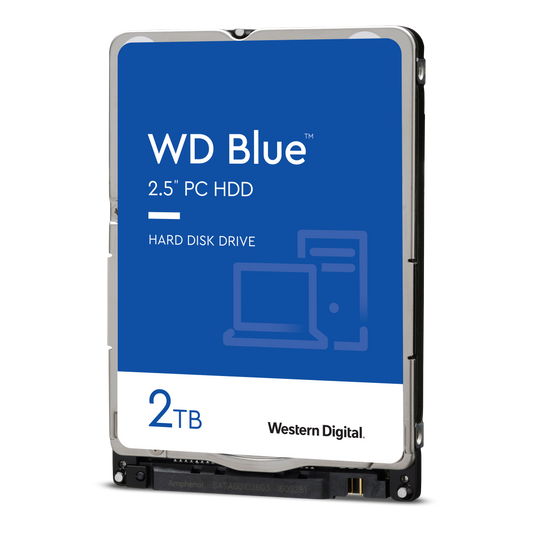 WD Blue 2TB HDD 2.5" SATA 128MB Cache 5400rpm (2 Years Warranty)