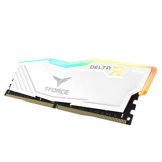 TeamGroup T-Force Delta 32GB (2x16GB) DDR4 3200Mhz CL16 RGB Gaming Memory (White)