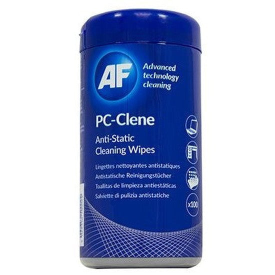 AF PC-Clene Anti-Static PC Wipes Tub of 100