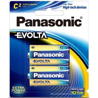 Panasonic Evolta C Alkaline Battery (2 Pack)