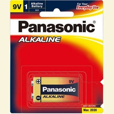 Panasonic 9V Alkaline Battery (1 Pack)
