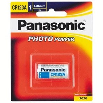 Panasonic CR-123A Photo Lithium 3V Camera Battery (1 Pack)