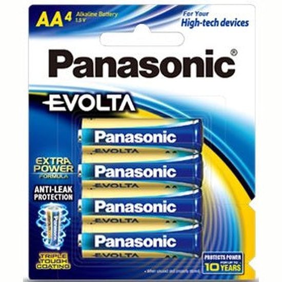 Panasonic Evolta AA Alkaline Battery LR6EG/4B 4 Pack