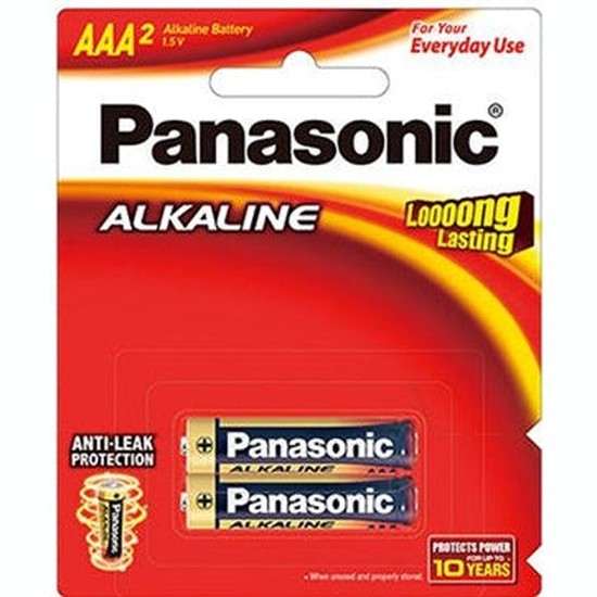 Panasonic AAA Alkaline Battery LR03T/2B 2 Pack