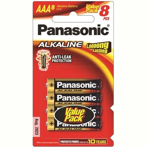 Panasonic AAA Alkaline Battery (8 Pack)