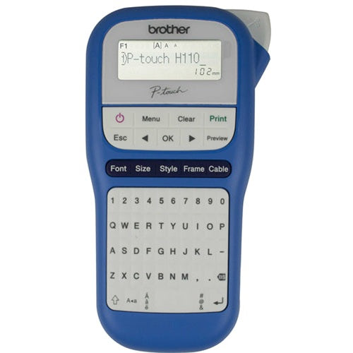 Brother PTH110BW Durable P-Touch Label Printer (Blue & White)