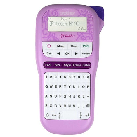 Brother PTH110PK Durable P-Touch Label Printer (Pink)