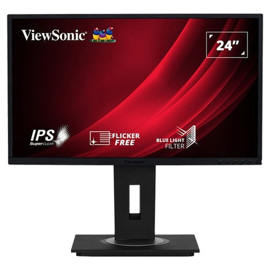 ViewSonic VG2448 24" | Full HD 1920x1080 | 5ms | 75Hz IPS | HDMI VGA DP | Height Adjust | Ergo Monitor