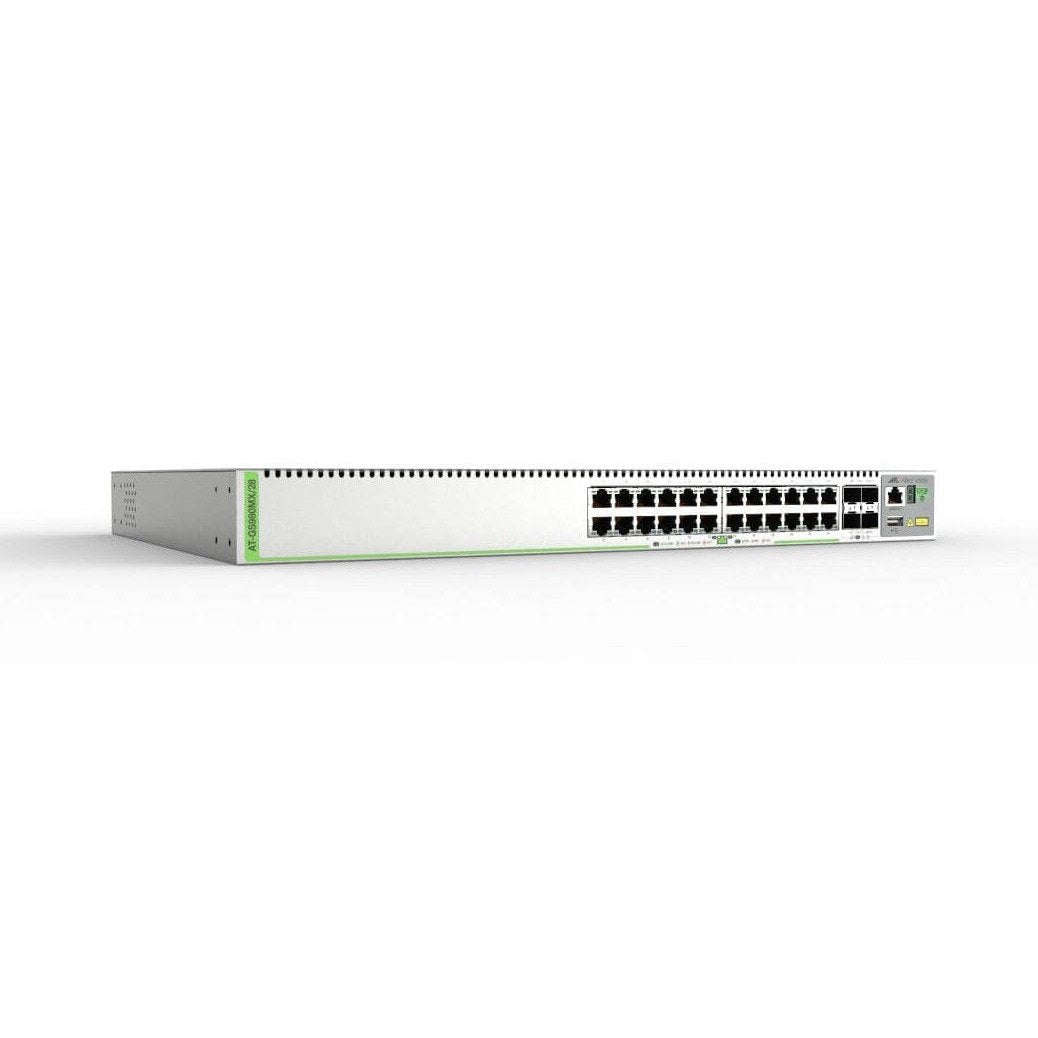 Allied Telesis GS980MX/28-40 L3 Lite Switch 24x 10/100/1000-T 4x SFP+ Ports 1x Fixed PSU (AU Power Cord)