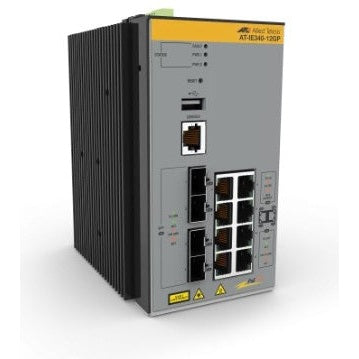 Allied Telesis IE340-12GP-980 Industrial Ethernet Gigabit POE+ Layer 3 Switch 8x 10/100/1000T 4x 100/1000X SFP (TAA Compliant)