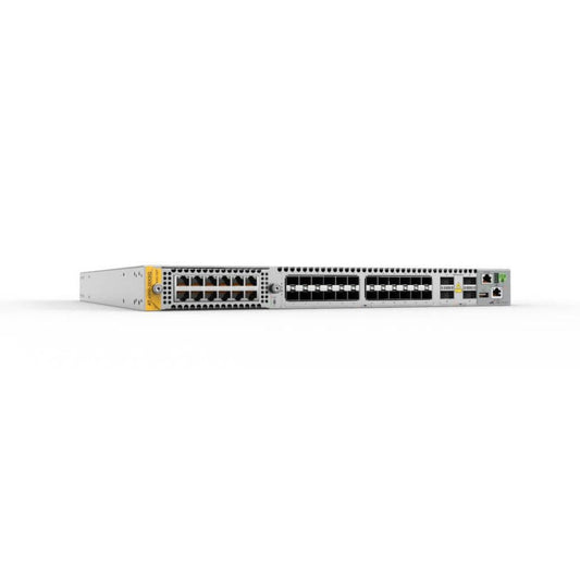 Allied Telesis AT-X950-28XSQ-E01 Stackable Switch 24x 1/10G SFP/SFP+ 4x 40G/100G QSFP+/QSFP28 Ports XEM Bay Dual Hotswap PSU Bays 1 Year NCA