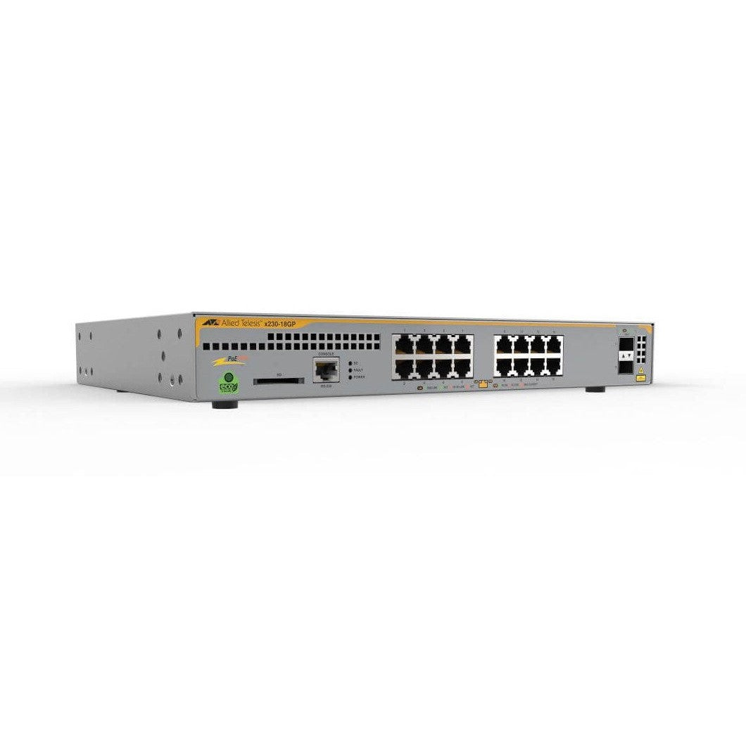 Allied Telesis X230-18Gp-40 L2+ Giga Switch 16x 10/100/1000-T POE+ 2x Sfp Ports 1x Fixed PSU (AU Power Cord)