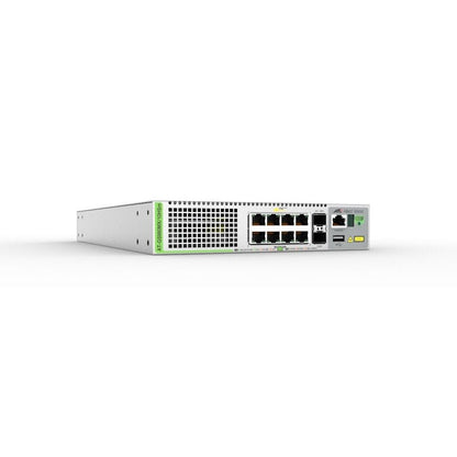 Allied Telesis GS980MX/10HSM-40 L3 Lite Switch 8x 100M/1/2.5/5G POE++ 2x SFP+ Ports 1x Fixed PSU (AU Power Cord)
