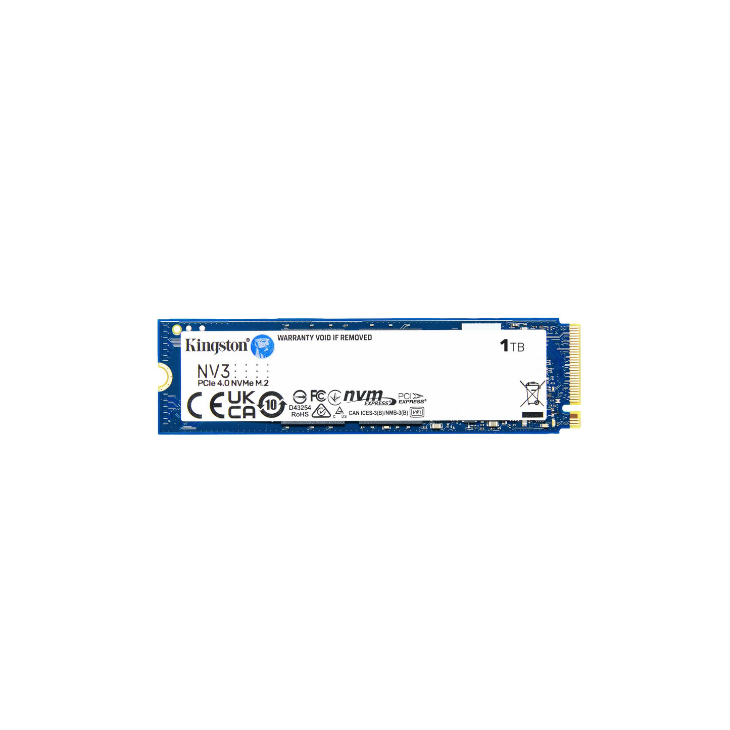 Kingston 1TB SSD NV3 M.2 PCIE 4.0 NVME R/W 6000/4000 MB/s