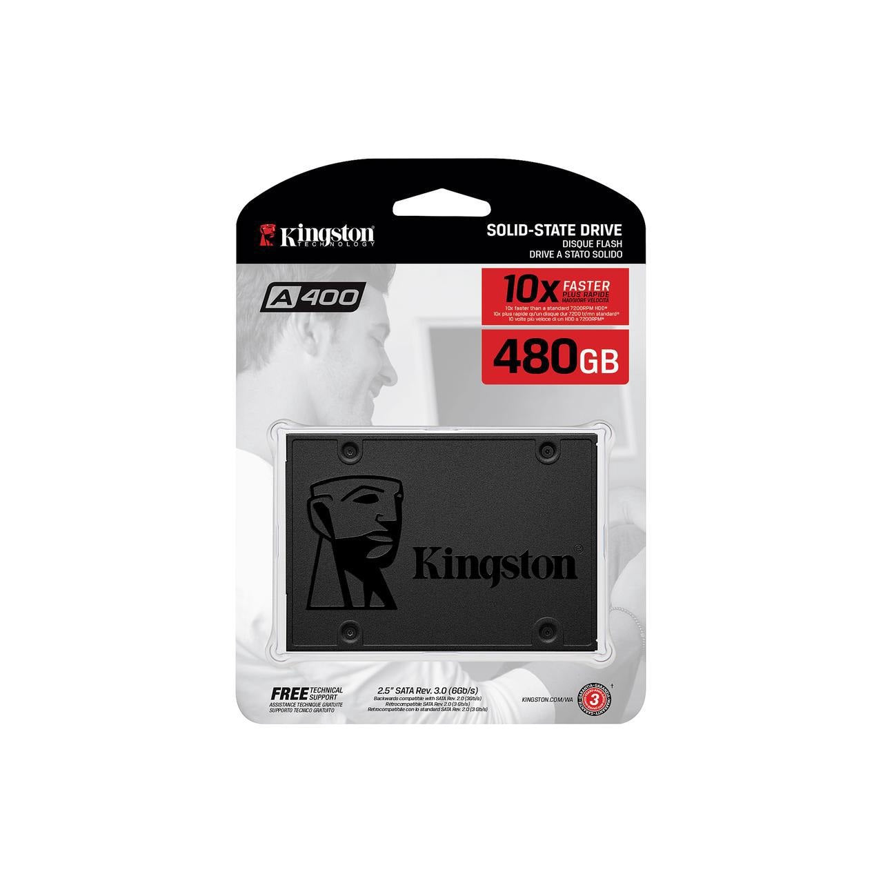 Kingston 480GB SSD A400 SATA 3 2.5"