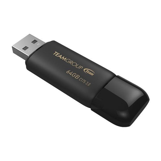 Team C175 Series 64GB USB 3.2 Gen 1 Flash Drive (Black)