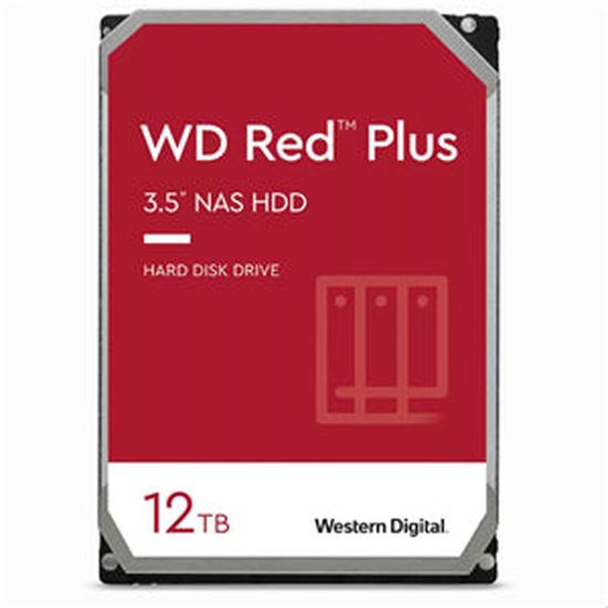 WD Red Plus 12TB SATA 3.5" Intellipower 256MB NAS HDD 3 Years Warranty .