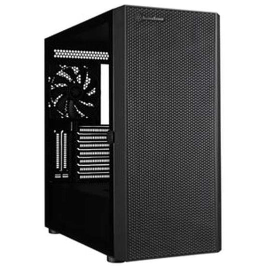 SilverStone SEH1B-G SETA ATX Black MidTower Case with Tempered Glass