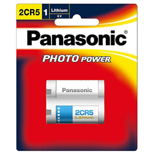 Panasonic Photo Lithium 6V Camera Battery 2CR5 (1 Pack)