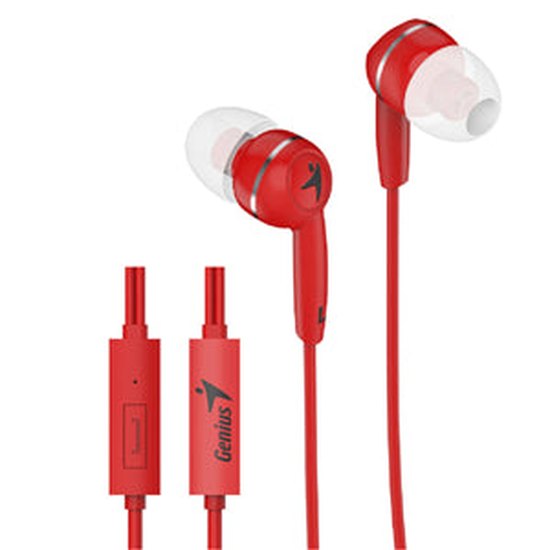 Genius HS-M320 In-Ear Headphones with Inline Mic Red