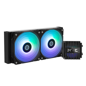 Zalman Alpha2 24 ARGB Black Liquid Cooler - Dual 120mm Fan (5 Years Warranty)