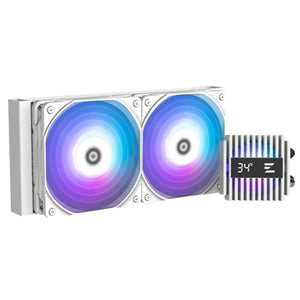 Zalman Alpha2 24 ARGB WhiteLiquid Cooler - Dual 120mm Fan (5 Years Warranty)