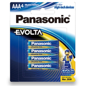 Panasonic Evolta AAA Alkaline Battery (4 Pack)