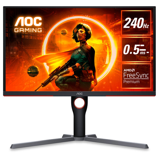 AOC 25G3ZM 25" | Full HD 1920x1080 | 0.5ms | 240Hz VA | HDMI DP | Gaming Monitor