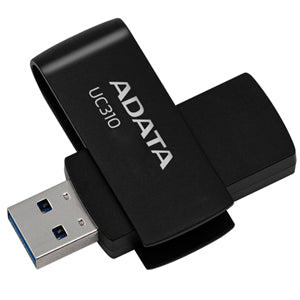 Adata UC310 Swivel USB3.2 256GB Flash Drive (Black)