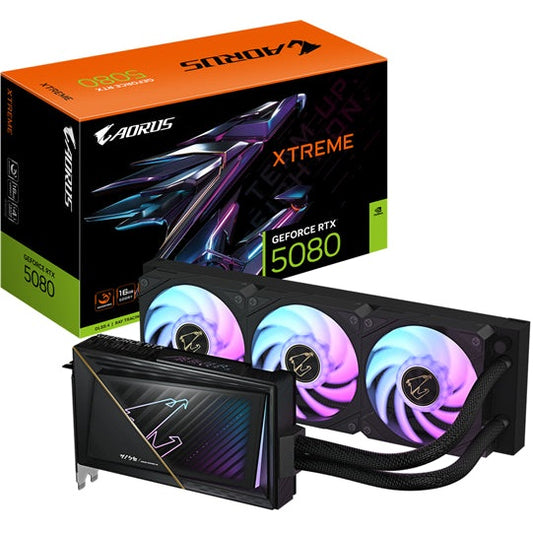 Gigabyte GV-N5080AorusX W-16GD RTX5080 16GB GDDR6X PCIE Graphics Card