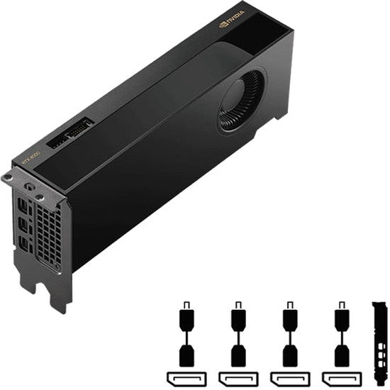 PNY Nvidia Quadro RTX4000 Ada SFF 20GB DDR6 PCIE 4*mini DP Graphics Card