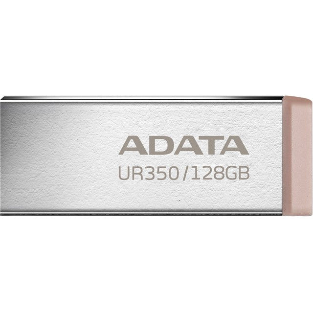 Adata UR350 USB3.2 128GB Flash Drive (Nickel/Black)