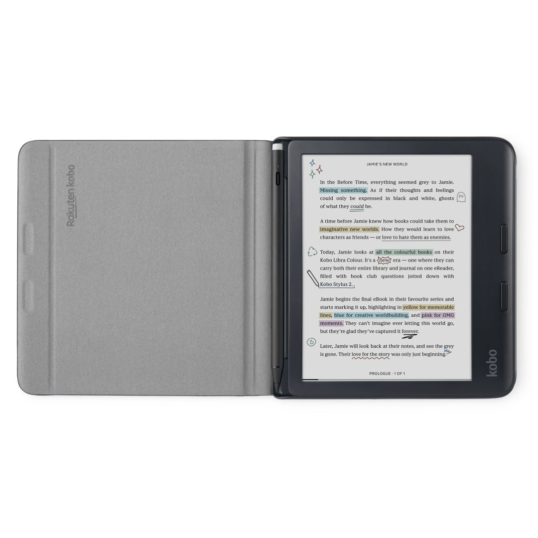 Kobo Libra Colour | 2024 | Notebook Sleepcover Case (Black)