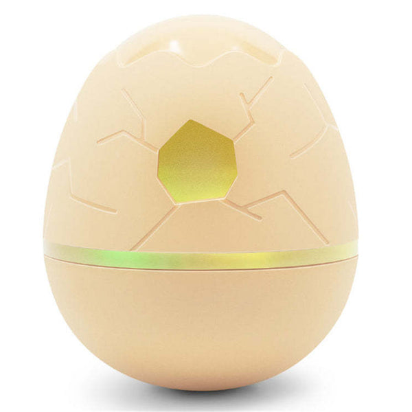 Cheerble Wicked Egg - Interactive Treat Dispensing Cat & Dog Toy Apricot