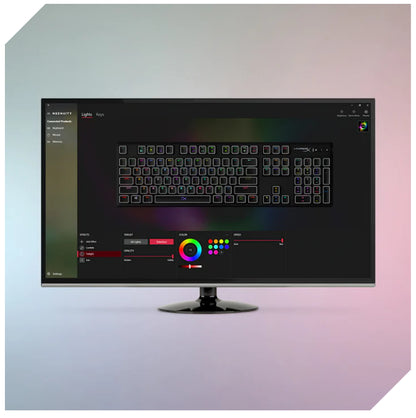 HyperX Alloy Origins RGB Mechanical Gaming Keyboard Aqua Switch (US Layout)