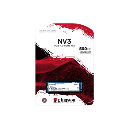 Kingston 500G NV3 M.2 PCIE 4.0 NVME SSD R/W 5000/3000 MB/s