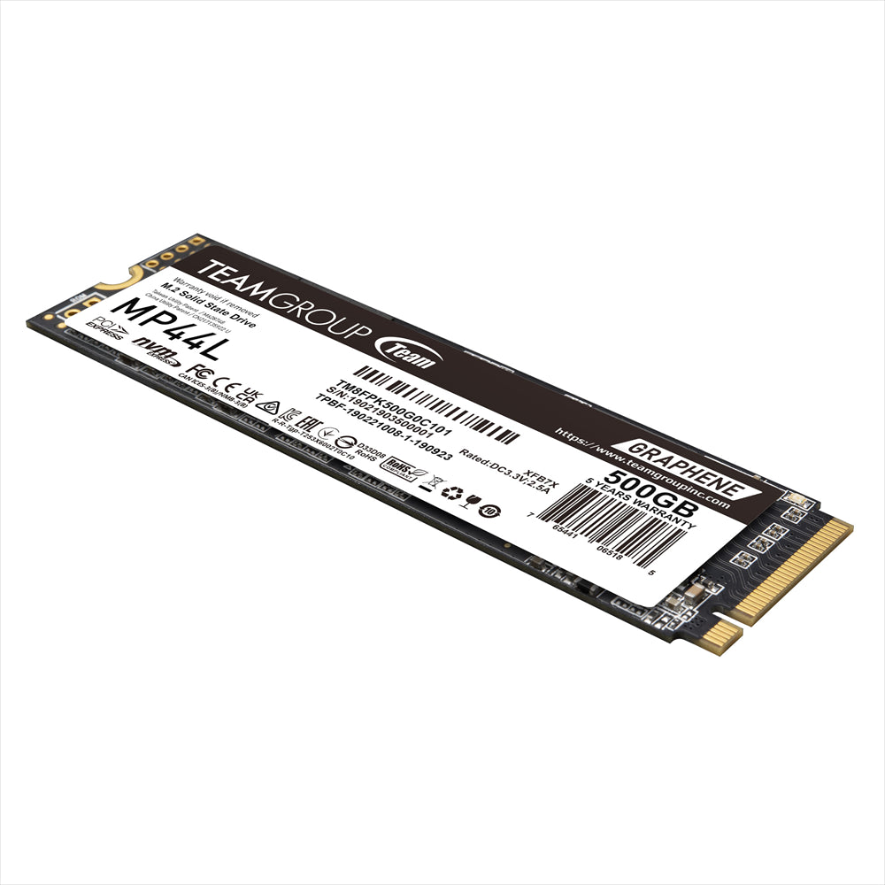 TeamGroup M.2-2280 PCIE Gen4x4 MP44L 500GB R/W 5000/2500 MB/s