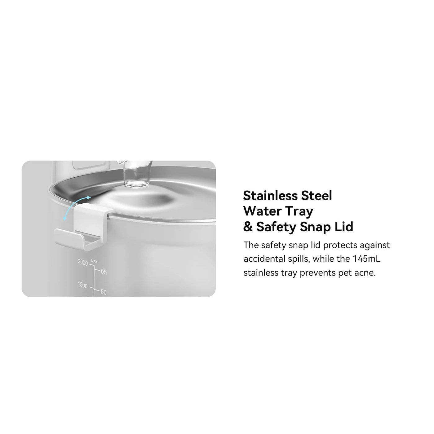 Cheerble Elfin E1+ Pet Water Fountain 2L (Battery & AC Powered)