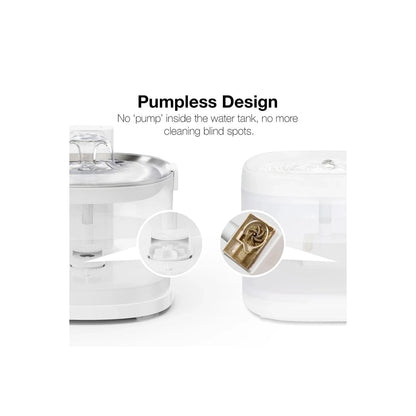 Cheerble Elfin E1+ Pet Water Fountain 2L (Battery & AC Powered)