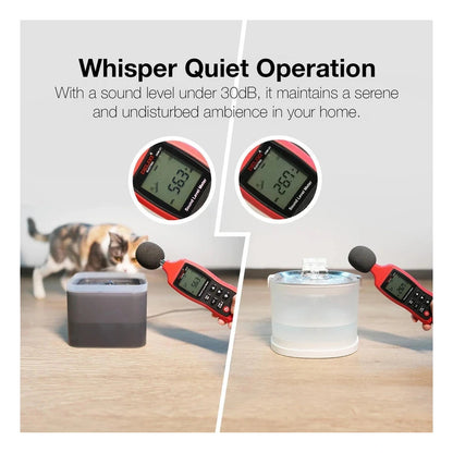 Cheerble Elfin E1+ Pet Water Fountain 2L (Battery & AC Powered)