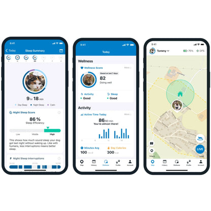 Tractive Cat Mini GPS Tracker (Midnight Blue) | Subscription Required