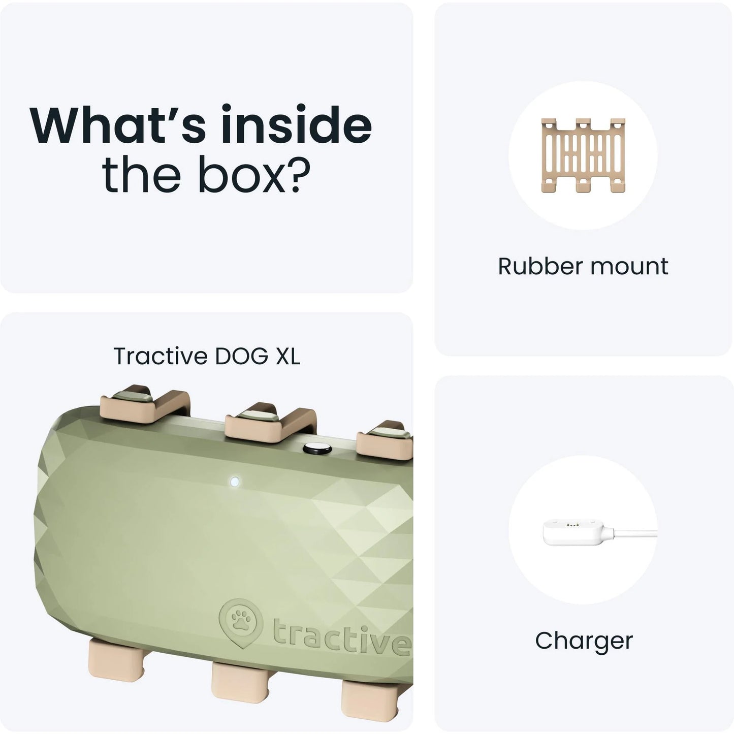Tractive DOG XL GPS Tracker with Extended Battery Life (Green) for Dogs | Subscription Required