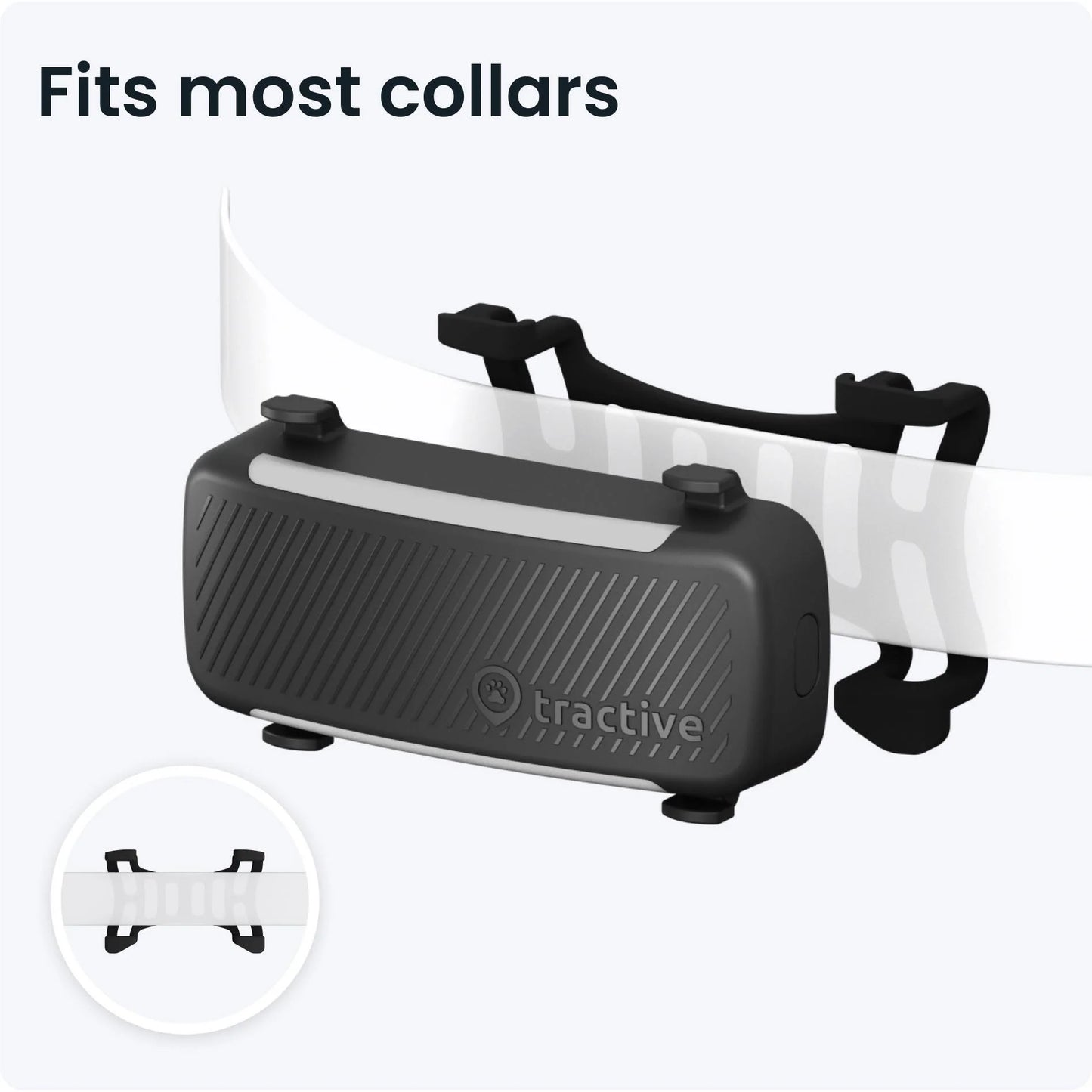 Tractive Dog 6 GPS Tracker (Black) for Dogs | Subscription Required