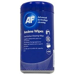 AF Isoclene Anti-Bacterial Office Wipes Tub of 100