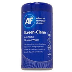 AF Screen-Clene Anti-Static Cleaning Wipes Tub of 100