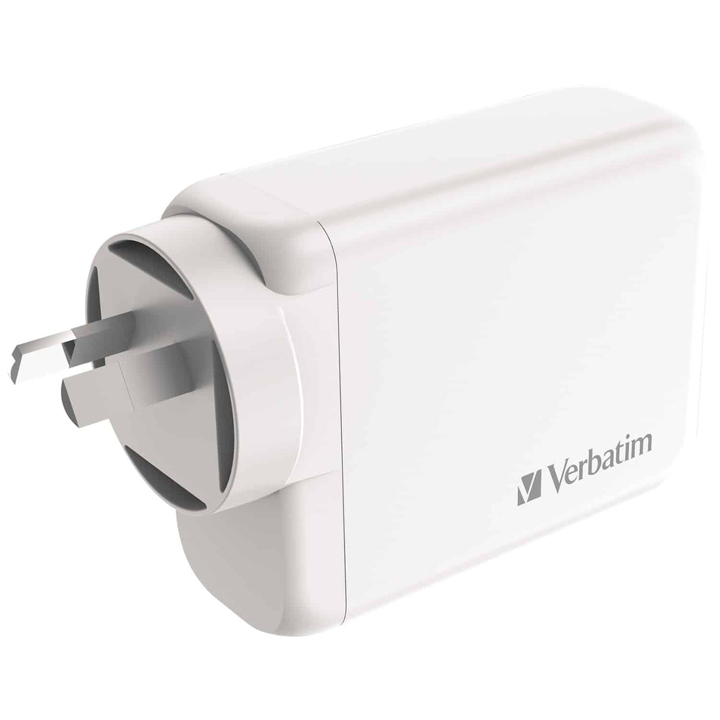 Verbatim 66966 GaN 4-Port Fast-Charger 100W with 3x USB-C and 1x USB-A Port