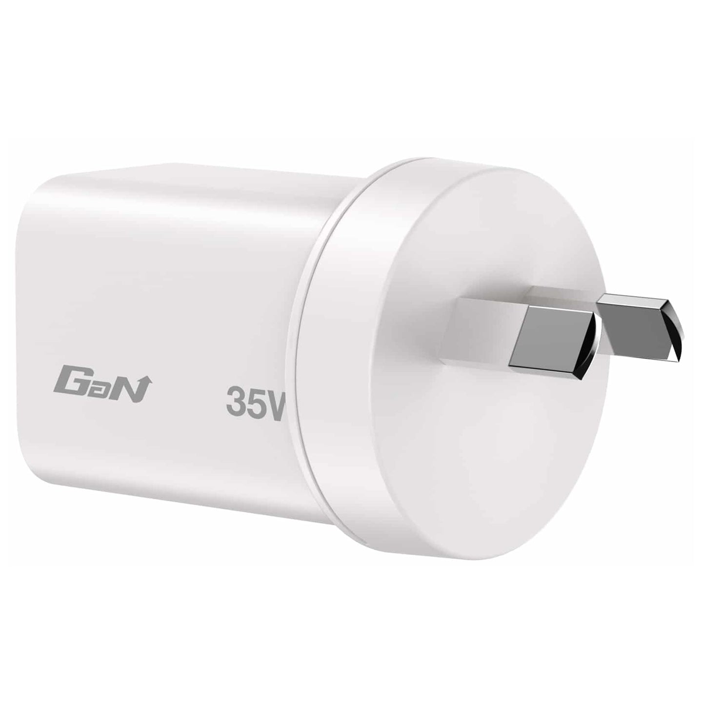 Verbatim 67015 35W 2-Port GaN Charger | 1x USB-C and 1x USB-A (White)